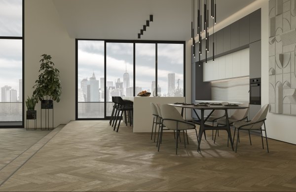 Паркетная доска Quartz Parquet Английская Ёлка Дуб Карельский 33-419 в #REGION_NAME_DECLINE_PP#